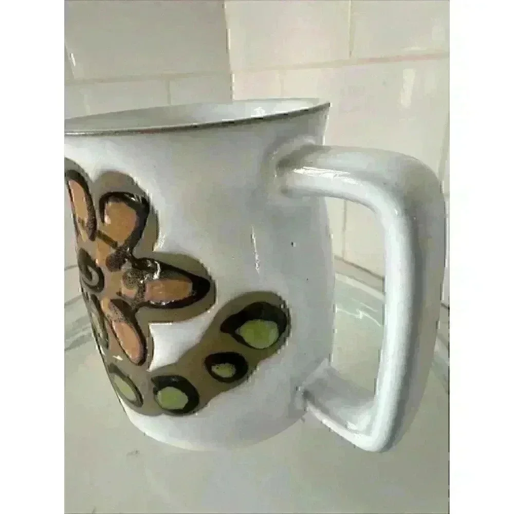Vintage 1980s Owl Coffee Mug Cup 3.75 Inch Tall Ceramic
